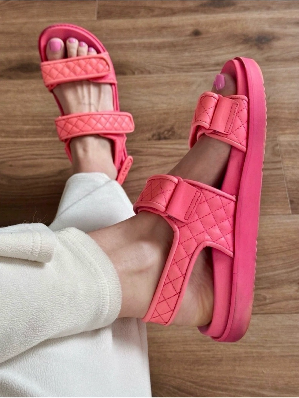 Pink Strap Sandals